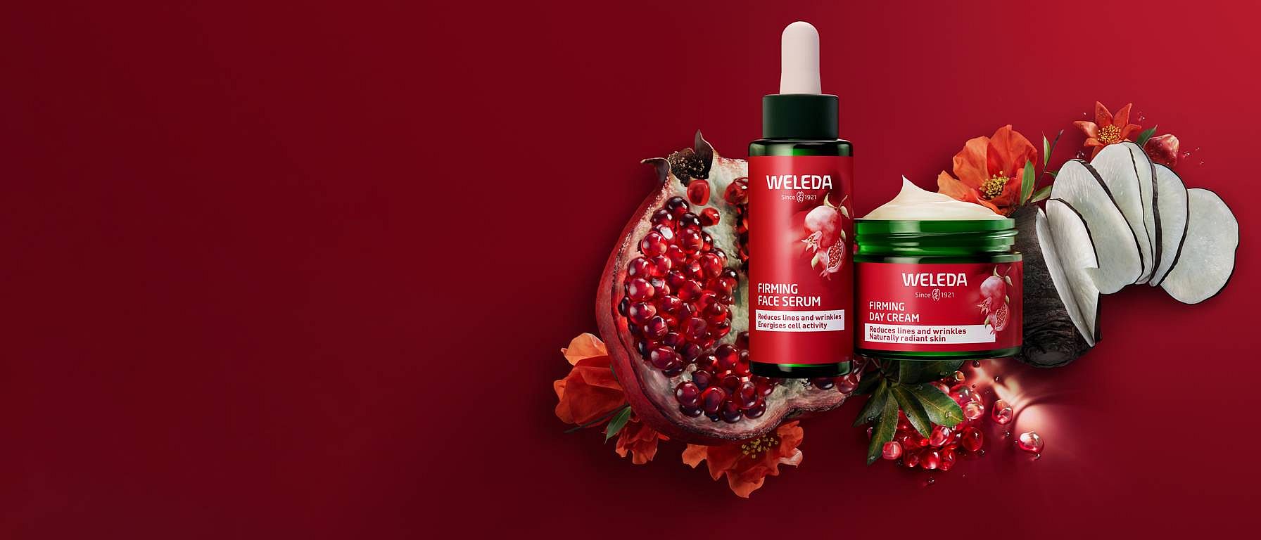pomegranate firming face care product
