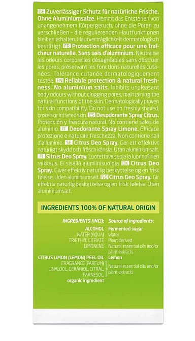 Citrus Fresh Deo Spray